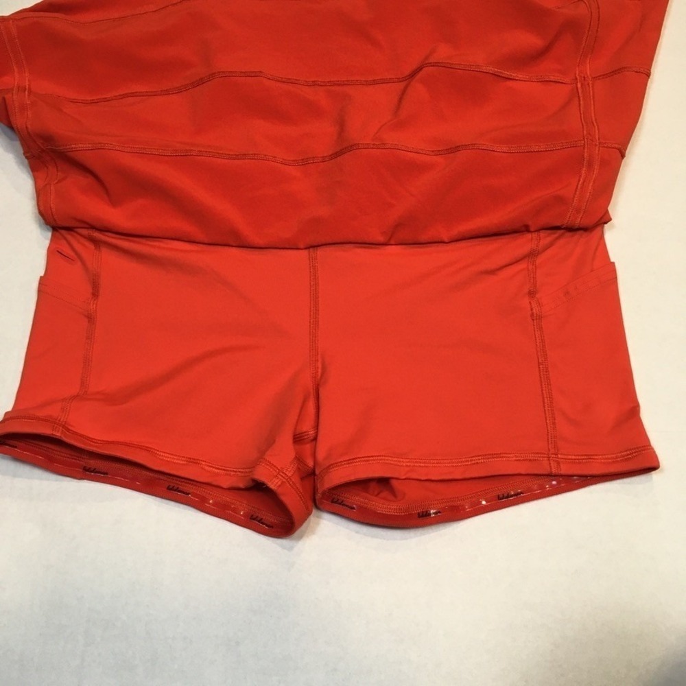 Lululemon Pace Rival Skirt Skort Sz 10 Red Pickleball Tennis Golf Running - Picture 9 of 14